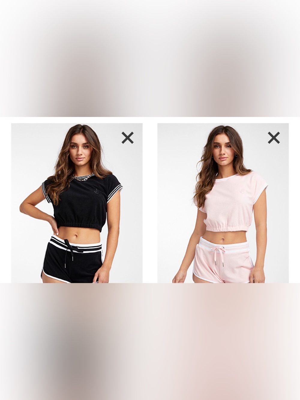 Juicy Couture 2 piece crop top bundle - size m